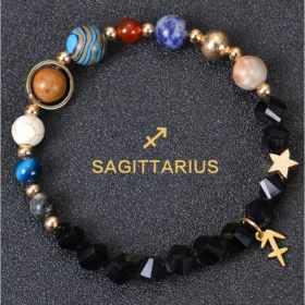 Eight Planets Twelve Constellations Bracelets Frosted Stone Beaded Bracelet (Option: Sagittarius Tangent stone)
