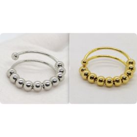 Accessories Amazon Ins Geometric Beaded Bracelet (Option: Set-Stainless steel A style-1PC)