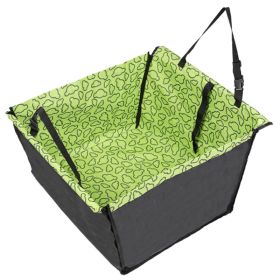 Pet Car MatDog Car MatDog Mat Rear Row Single Seat Foldable Double-layer Dog Car Mat (Option: Green clouds)
