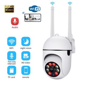 1080P WiFi Home Security CCTV Camera With Night Vision 2.4GHz 2.4G Surveillance Camera 1080P WiFi Home Security CCTV Camera With Night Vision 2.4GHz I (Option: 4pcsWhite)