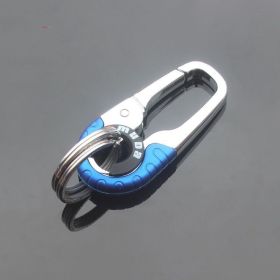 Meida Men's Car Keychain Solid Metal Waist Hanging (Option: 3755BLUE)