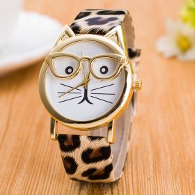 Lovely Cartoon Children Watch (Option: Leopard)