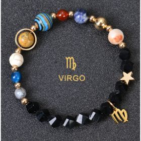 Eight Planets Twelve Constellations Bracelets Frosted Stone Beaded Bracelet (Option: Virgo Tangent stone)