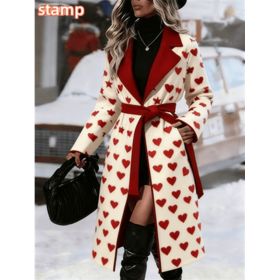Fashionable Casual Long Coat (Option: 2xL-Red7)