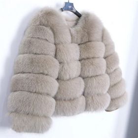Short Women's Long-sleeved Winter Fur Coat Overcoat (Option: Mitho-4XL)