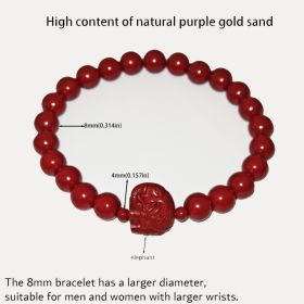 7 Styles Of Cinnabar Bracelets 8mm And 6MM (Option: Elephant-8mm)