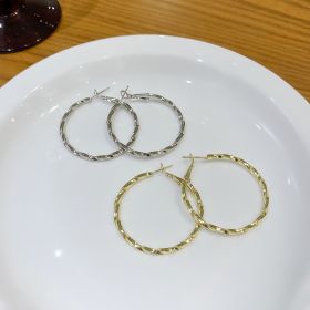 Cold Style Temperament Irregular Metal Ear Ring (Option: Suit)