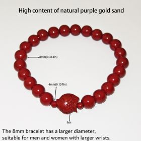 7 Styles Of Cinnabar Bracelets 8mm And 6MM (Option: Fish-8mm)