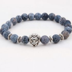 Natural Stone Owl Head Yoga Bracelet (Option: 1-Lion)