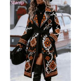 Fashionable Casual Long Coat (Option: Black7-S)