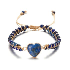 Handmade Creative Woven Bracelet Love Stone Winding Bracelet (Option: C)
