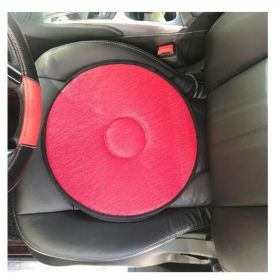 360 Degree Rotation Seat Cushion Mats For Chair Car Office Home Bottom Seats Breathable Chair Cushion For Elderly Pregnant Woman (Option: Circle-Red2)