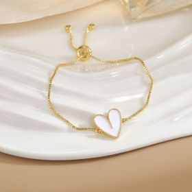 Simple Rotatable Flower Color-preserving Pure Copper Gold-plated Bracelet (Option: Rotating Bracelet 38)