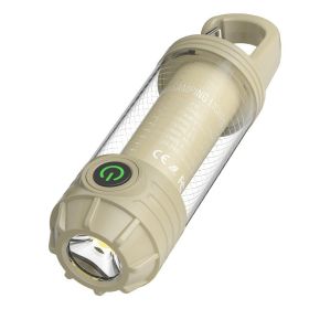 1PC Outdoor LED Camping Light Waterproof Portable Long Lasting Tent Light With Hanging Hook For Hiking Fishing Backpacking Strong Lighting (Option: brown)