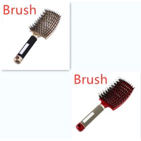 Hairbrush Anti Klit Brushy Haarborstel Women Detangler Hair Brush Bristle Nylon Scalp Massage  Teaser Hair Brush Comb (Option: 3-Brush-Set)