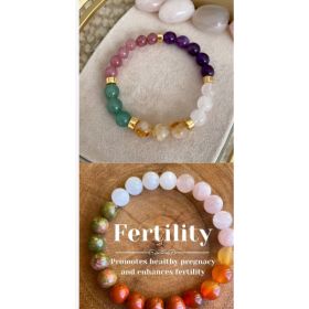 Peach Blossom Natural Stone Bracelet Female High Sense (Option: Suit)