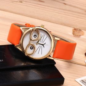 Lovely Cartoon Children Watch (Option: Orange)