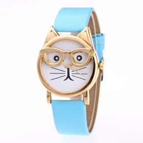 Lovely Cartoon Children Watch (Option: Light blue)