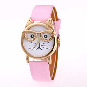 Lovely Cartoon Children Watch (Option: pink)