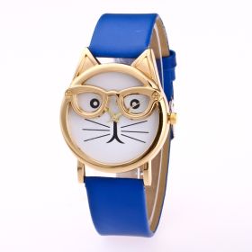 Lovely Cartoon Children Watch (Option: Blue)