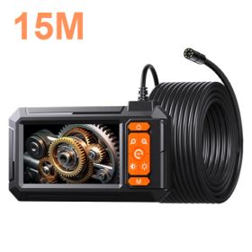 4.3-inch Industrial Endoscope 8mm HD Digital Inspection Camera IP67 Waterproof Rating Battery-Powered Ideal For Vehicle Maintenance, Machine Inspectio (Option: 15M)