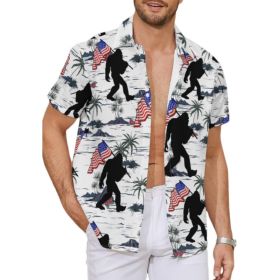 Fashion Men's Casual Floral Print Special-interest Design Shirt (Option: YPM15733-2XL)