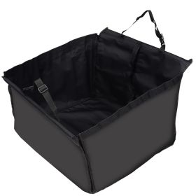 Pet Car MatDog Car MatDog Mat Rear Row Single Seat Foldable Double-layer Dog Car Mat (Option: Black)