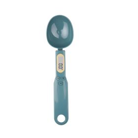 Kitchen Scale Measuring Spoon Scale Compact Food Weighing Scale For Dry And Wet Ingredients (Option: Dark green)