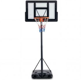 Adjustable Portable Basketball Hoop For Kids Youth Adults, Indoor Outdoor Training Practice With Sturdy Stand (Option: Black)