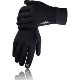 Winter Gloves Women Men Ski Snow Gloves Liner Thermal Warm Touch Screen, Suit For Running, Cycling, Biking, Hiking, Driving, Walking, Typing, Freezer (Option: M-2)