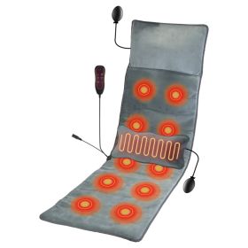 Full Body Electric Massage Mat With Heat Vibration Massage Pad Cushion Back Massage Mattress Chair Pad With Inflatable Head Pillow Lumbar Pillow With (Option: Standard)