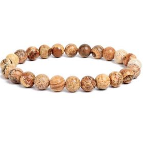 Unisex 8mm Yoga DIY Agate Beads Bracelet (Option: 9 Style-8mm)