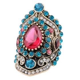 Bohemian style jewelry set (Option: Color-Ring-6 SIZE)