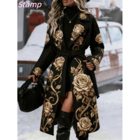 Fashionable Casual Long Coat (Option: Black2-L)