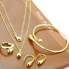 Oval Earring Set (Option: Gold)