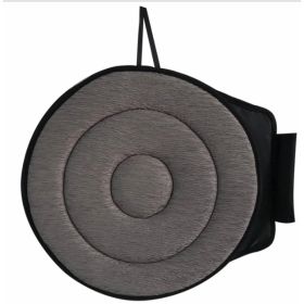 360 Degree Rotation Seat Cushion Mats For Chair Car Office Home Bottom Seats Breathable Chair Cushion For Elderly Pregnant Woman (Option: 2circle-Gray)