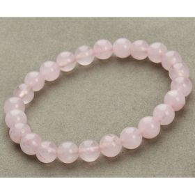 Aventurine Blue Sandstone Beads Round Bead Bracelet Bracelet (Option: Rose Quartz)