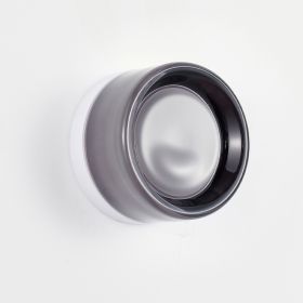 Minimalist Round Wall Light Modern Simple Design,Thick Glass Shade LED Fixture,Minimalist Round Wall Lamp For Bathroom Vanity, Bedroom Bedside, Living (Option: Smoke)