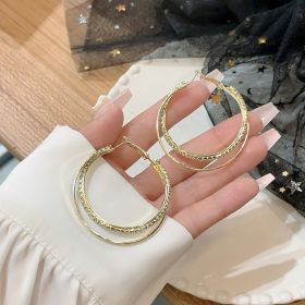 Simple Simple Bracelet Earrings Metal Cold Style Ring (Option: 2507 Gold)