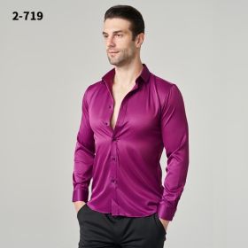H-2-7 Workwear Shirt (Option: Rose red L)
