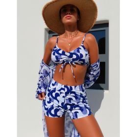Women's 2-piece Casual Swimsuit Set M180 (Option: XL)