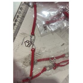Jewelry Simple Style Hand-woven Infinite Love Pet Bracelet (Option: Red)