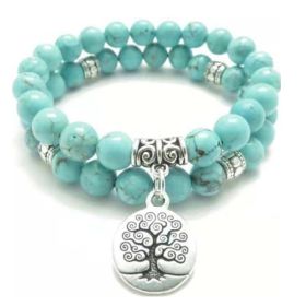 Seven Chakra Yoga Energy Bracelet (Option: TR1007)