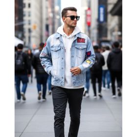 Form-fitting Denim Jacket For Men (Option: Y102S)