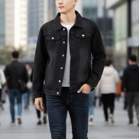 Form-fitting Denim Jacket For Men (Option: Y105S)