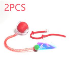 Interactive Cat Toy Ball Super Drive Cat Rolling Ball (Option: The Dragonflys Tail Is Red2PCS)