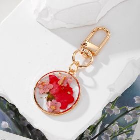 Handmade Resin Pressed-Flower Keychain (Option: 2)