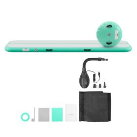 Inflatable Gymnastics Air Mat With Air Barrel 10 Ft Training Mats, 4 Inches Thick Sturdy Tumble Track With Electric Pump, Tumbling Mat For Home Use/Gy (Option: Default)