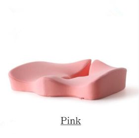 Memory Foam Seat Cushion Breathable Beautiful Buttocks Chair (Option: pink)