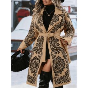 Fashionable Casual Long Coat (Option: Brown2-2XL)